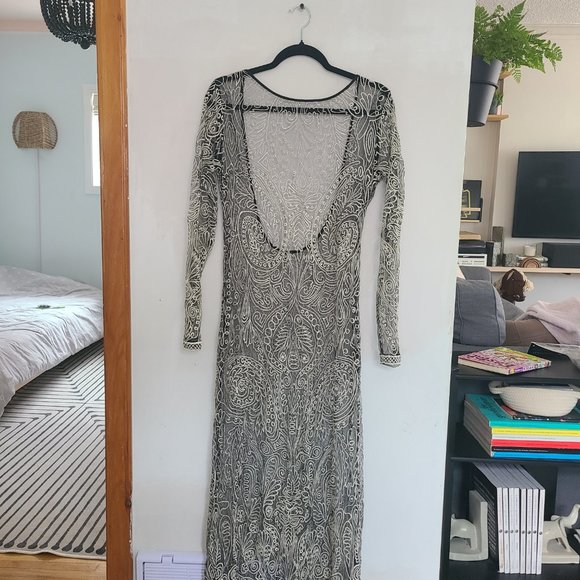 Free People Sheer Embroidered Dress - Picture 2 of 5